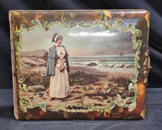 ATQ Nurse Print Celluloid Photo Album