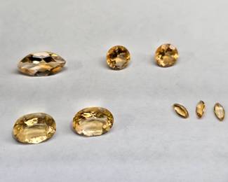 Loose Cut Gemstones: Marquis, Round, Oval Citrine