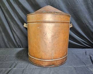 Antique Large Copper Hearth Bucket
