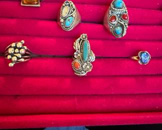 Sterling Native American rings