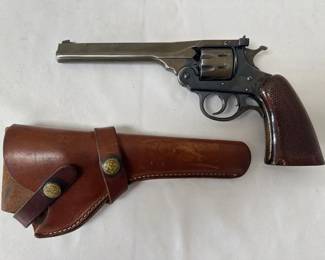 Harrington Richardson Sportsman Revolver with Leather Holster