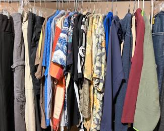 Vintage men's clothing (more than shown here including leather jackets, suit coats, casual jackets, etc)- still haven't gotten pics!