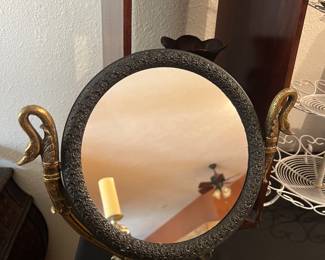 Vintage, Bombay Company Swivel Mirror (Solid!)