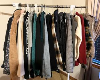 Lots of quality, cozy coats & vests!