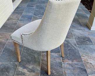 $200 (each) - upholstered nail head dining chair (10 available) - 20x24x35. Perfect condition!