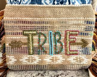 $30 - Ale by Alessandra jute clutch, like new!