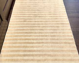 $450 - Restoration Hardware runner with mohair stripe, spot cleaning recommended, 3 x 9.
