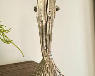 $42 - Pewter toothbrush holder, his and hers.