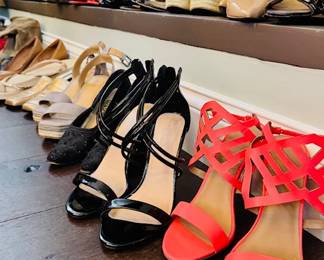 Come shop the sale for a variety of women's shoes, sizes 7.5 to 8.5. There are SO many!