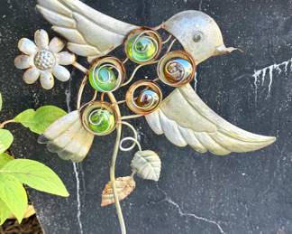 $10 - jeweled garden bird.