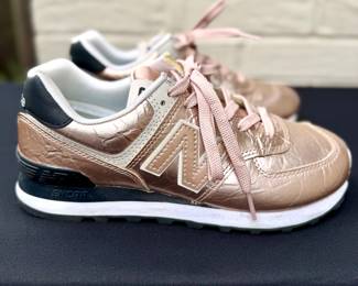 $40 - New Balance Rose Gold sneakers, size 7.5