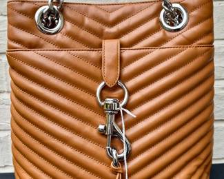 $300 - Rebecca Minkoff leather bucket bag, like new!