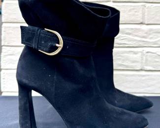 $80 - Joie black suede ankle boots, size 8.