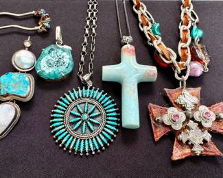 Spectacular collection of fine costume jewelry! Pricing available by inquiry, or better yet, Join us in person during the listed sale hours.