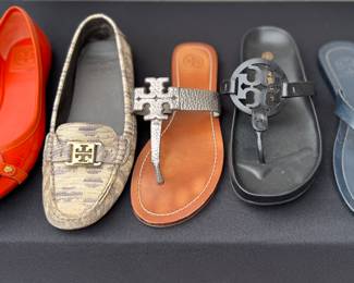Come shop a variety of Tory Burch shoes, sizes 7.5 to 8. Prices vary from $30-$90.