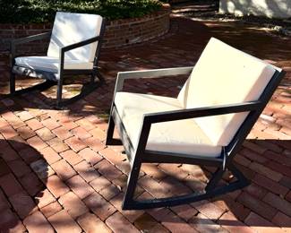 $120/each, Safavieh rocking chairs. 26L x 34W x 30H.
