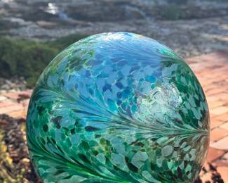 SOLD - gazing ball.