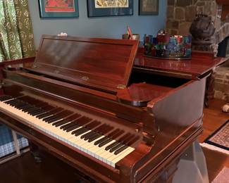 Elegant Baldwin Baby Grand Piano:
Beautiful Baldwin baby grand piano in excellent condition. This instrument combines classic craftsmanship with rich, full-bodied sound — perfect for both seasoned pianists and collectors alike. The finish is well-maintained, with minimal wear consistent with gentle use. Includes matching bench and has been kept in a climate-controlled home. Ideal for any music room, living space, or performance setting.
Brand: Baldwin
Condition: Excellent / Very Good
Don’t miss the opportunity to own a timeless Baldwin — a true symbol of American piano-making quality.