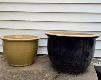 Large ceramic planters 