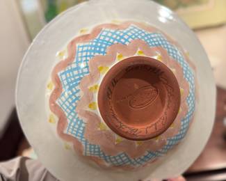 Hand signed by Victoria & Richard Mackenzie Childs - SUPER RARE PIECE (Watch the documentary on how they lost the company)