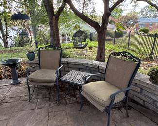 Matching side chairs and drink table...(friends not included)