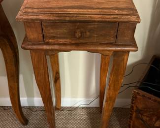 Cute primitive style phone/drink table...