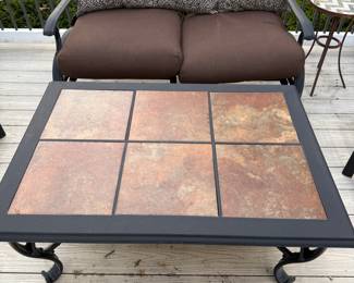 Clean outdoor patio set 