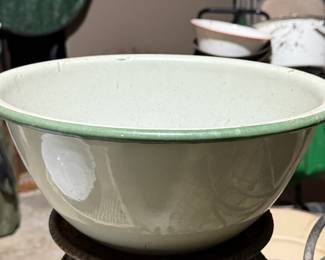 Large enamelware bowl