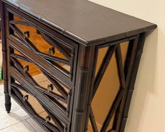 The side glass is what makes this piece interesting and unique. 