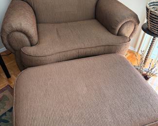 Imagine being nestled on this massive oversized chair with ottoman watching your favorite movie as the snow falls this winter....