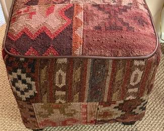 Vintage Arhaus Ottoman 