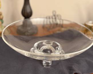 Large Signature Steuben Glass Bowl