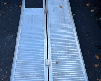 Ramp for extra mobility AND we have a new roll of the adhesive covering to keep it from being slippery!