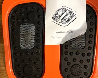 Rotai floor foot massager...AWESOME! Works like a charm...this is really good for anyone who has circulation problems in their feet ankles or legs.