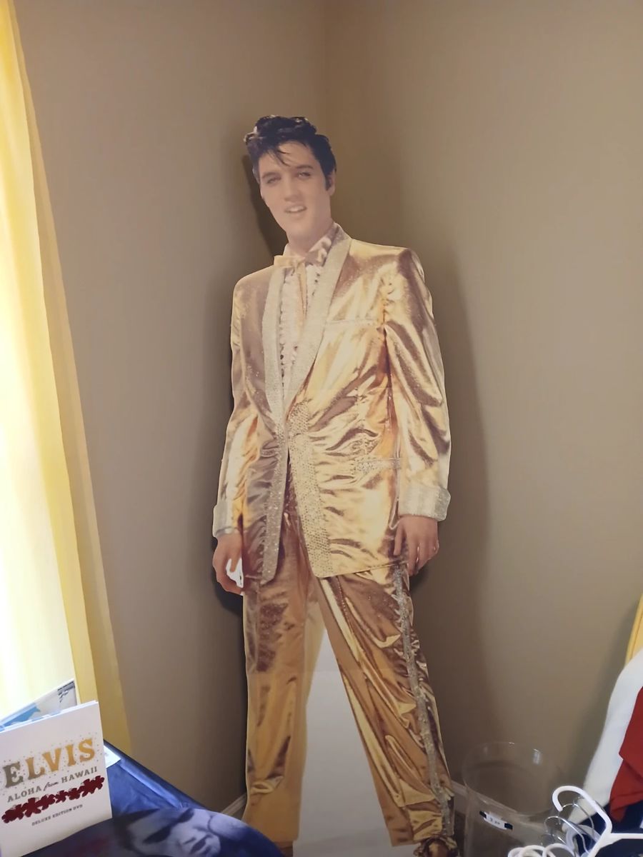 ELVIS...   stand up poster.