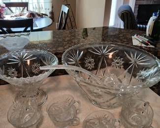 13 piece punch bowl set