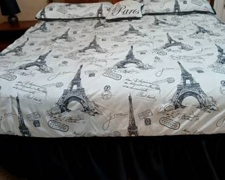 Mid century modern king size bed ( 4 piece set)