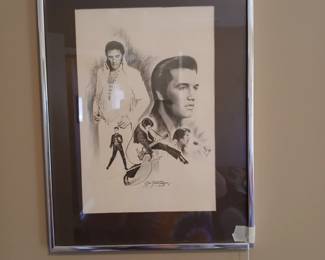 Elvis pencil drawing 