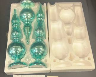 Set of 3 Lighted Finials New
