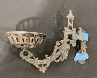 Cast Iron Wall Candle Sconce