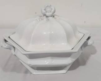 Vintage Red Cliff Ironstone Soup Tureen
