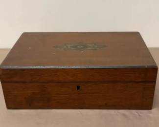 Small Box with Writing Surface Ink Bottle
