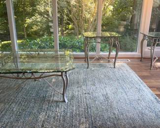 Set of Glasstopped Tables