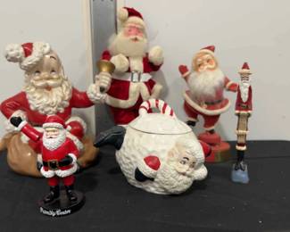 Vintage Selection of So Many Santas