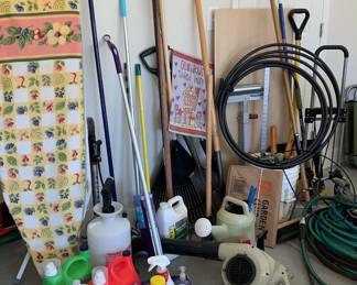 Mystery Lot of Household Supplies, Gardening Tools More