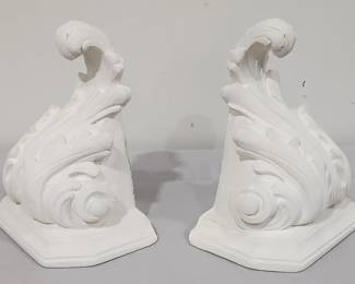 White Bookends