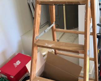 Ladder Mystery Lot of Painting Supplies