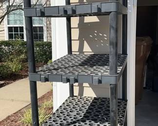 6ft Plastic Garage Shelving Unit
