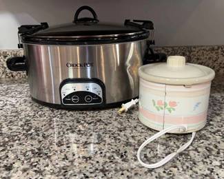 Large Crock Pot Small Rival Little Dipper