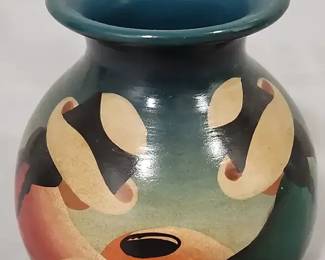 handmade Peruvian Incastyle ceramic vase
